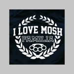 I Love Mosh Familia - plavky s mot&iacute;vom - plavkov&eacute; p&aacute;nske kraťasy s pohodlnou gumou v p&aacute;se a &scaron;n&uacute;rkou na dotiahnutie vhodn&eacute; aj ako klasick&eacute; kraťasy na voľn&yacute; čas